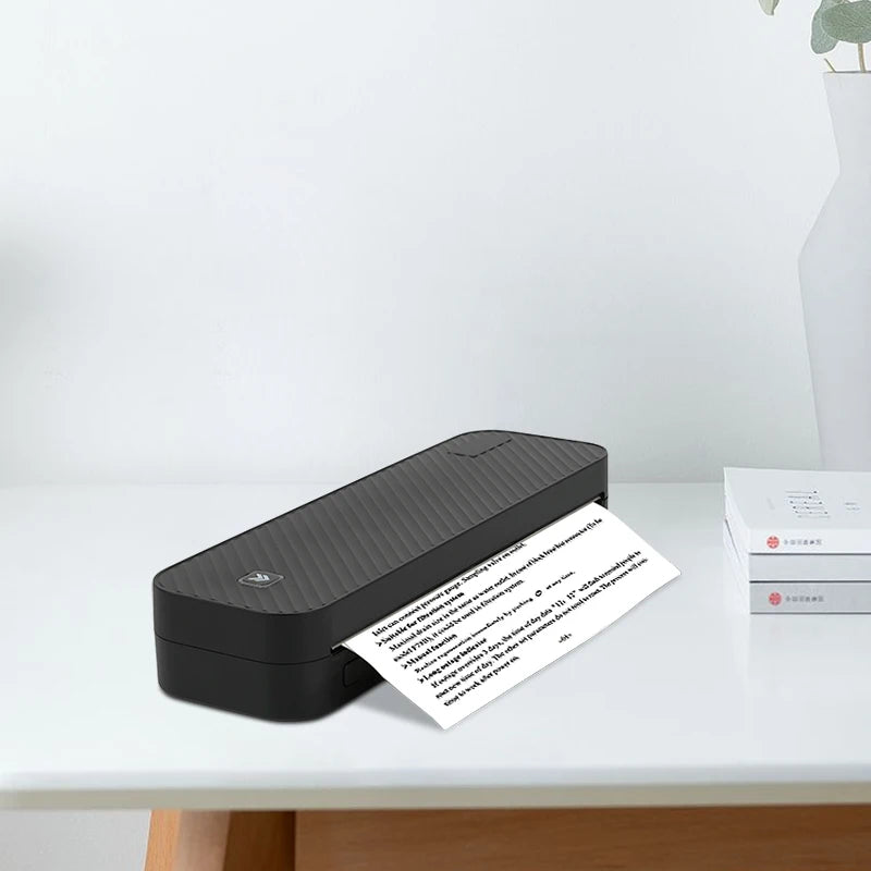 Inkless Portable A4 Thermal Printer Bluetooth PDF Excel Word Document Printing Machine Paper Roll for Office Work Home School