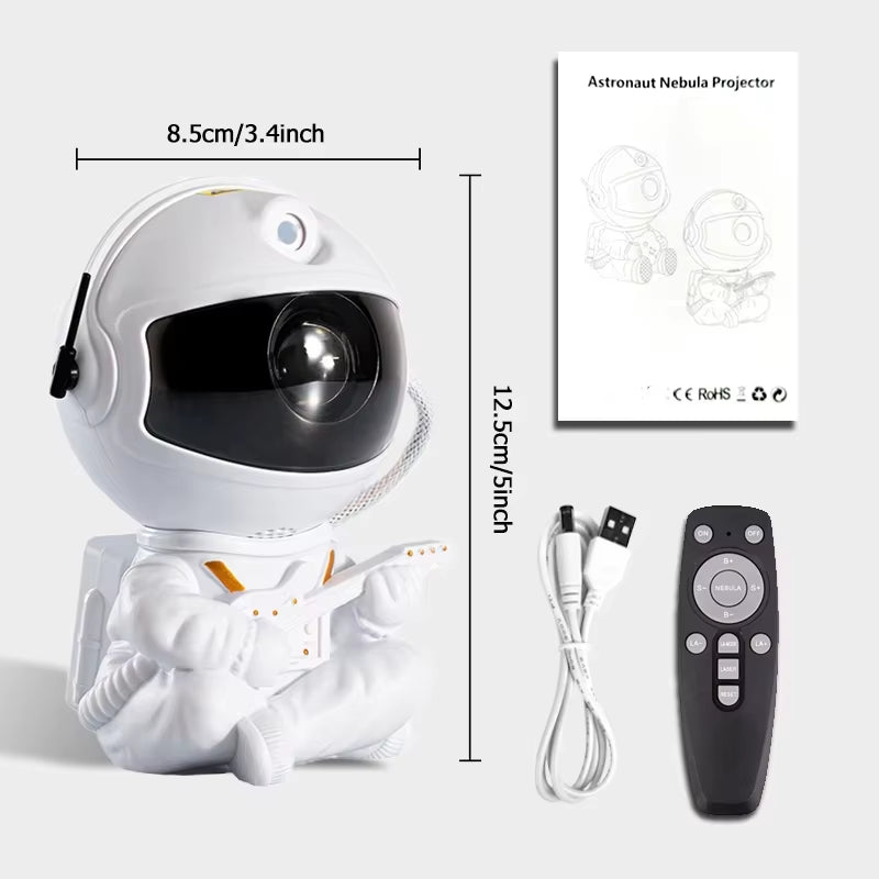 2025 Creative Astronaut Star Projection Light Colorful Starry Night Atmosphere Lamp Perfect Birthday Gift for Kids and Adults