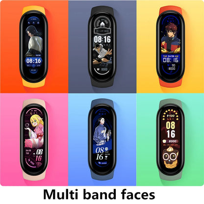 Mi Band 6 Smart Wristband AMOLED Blood Oxygen Fitness Traker Heart Rate Bluetooth Waterproof Miband 5