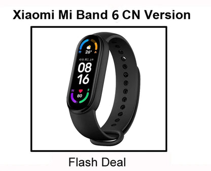 Mi Band 6 Smart Wristband AMOLED Blood Oxygen Fitness Traker Heart Rate Bluetooth Waterproof Miband 5