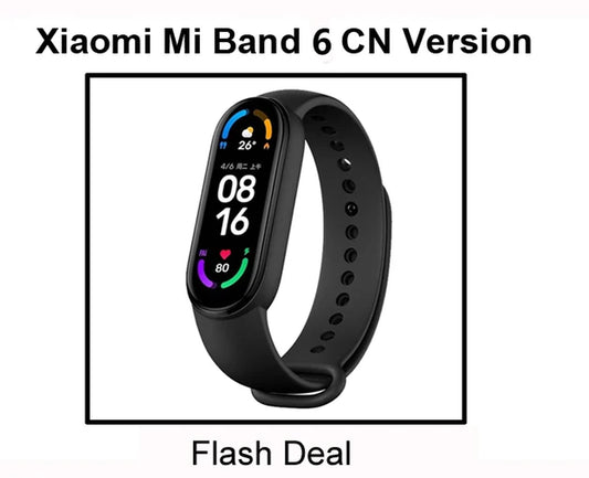 Mi Band 6 Smart Wristband AMOLED Blood Oxygen Fitness Traker Heart Rate Bluetooth Waterproof Miband 5