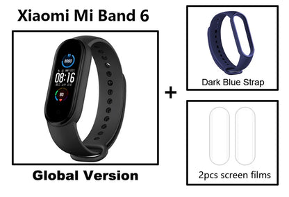 Mi Band 6 Smart Wristband AMOLED Blood Oxygen Fitness Traker Heart Rate Bluetooth Waterproof Miband 5