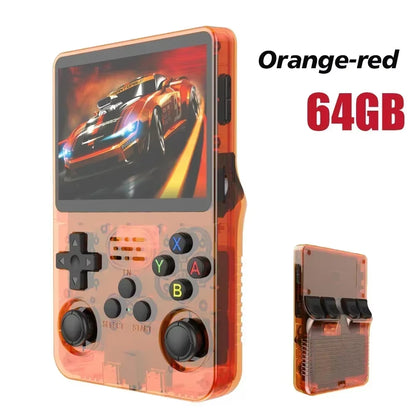R36S Retro Handheld Game Console, 60000+ Preloaded Games, Open Source Linux, Portable Pocket Player, 64G/128G/256G, Best Gift