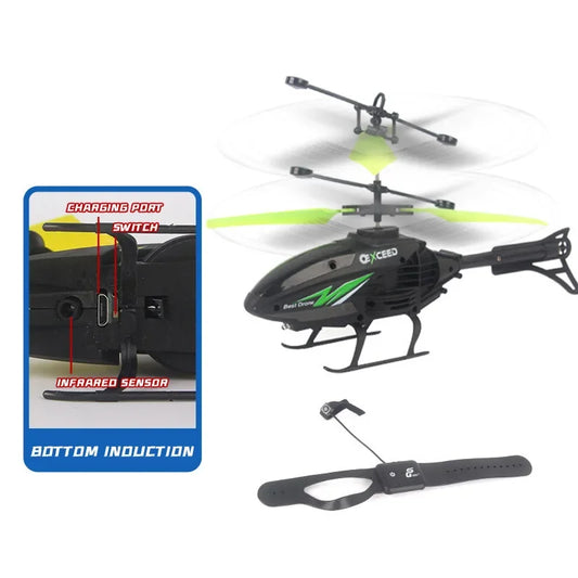 Mini Dron RC con Control de Muñeca y Luces LED