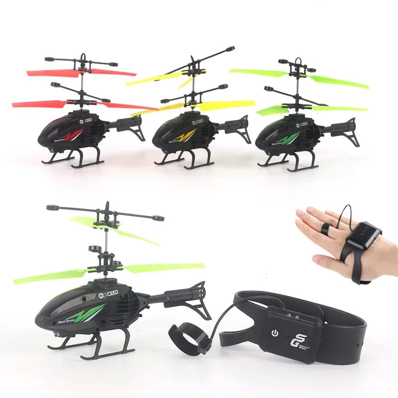 Mini Dron RC con Control de Muñeca y Luces LED