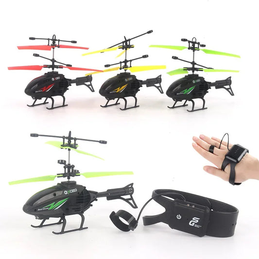 Mini Dron RC con Control de Muñeca y Luces LED