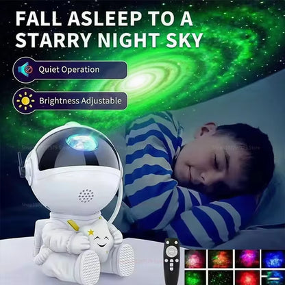 2025 Creative Astronaut Star Projection Light Colorful Starry Night Atmosphere Lamp Perfect Birthday Gift for Kids and Adults