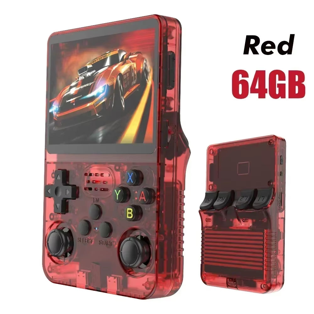 R36S Retro Handheld Game Console, 60000+ Preloaded Games, Open Source Linux, Portable Pocket Player, 64G/128G/256G, Best Gift