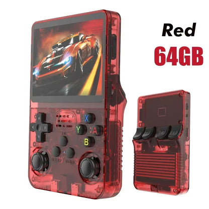 R36S Retro Handheld Game Console, 60000+ Preloaded Games, Open Source Linux, Portable Pocket Player, 64G/128G/256G, Best Gift