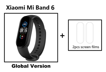 Mi Band 6 Smart Wristband AMOLED Blood Oxygen Fitness Traker Heart Rate Bluetooth Waterproof Miband 5