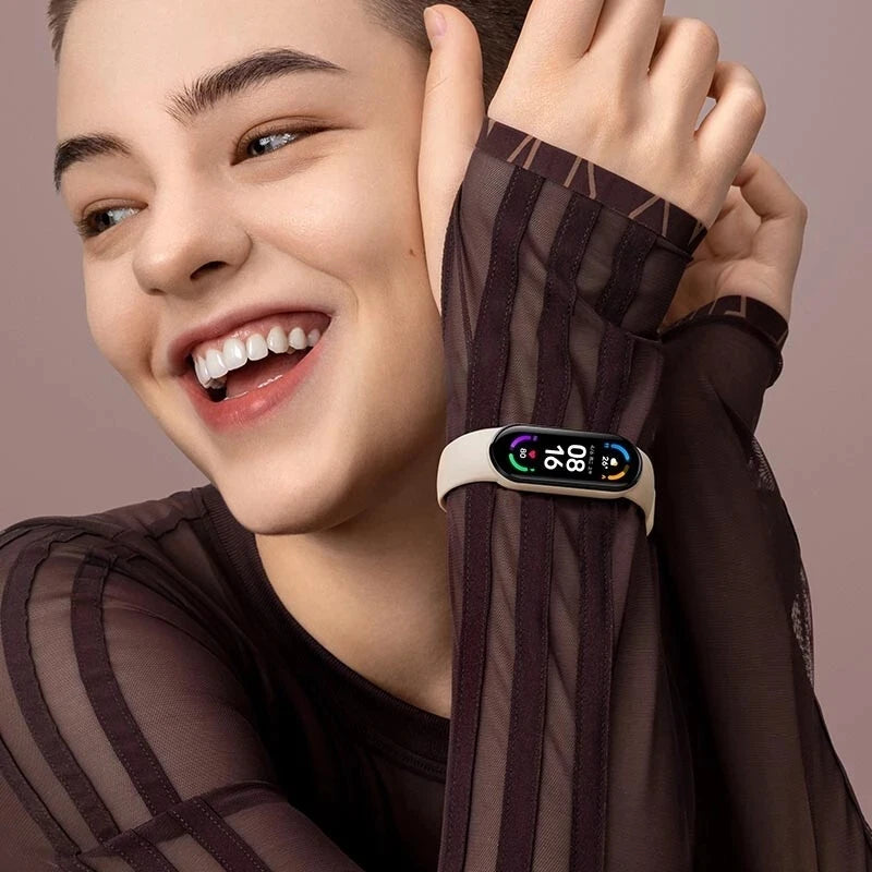 Mi Band 6 Smart Wristband AMOLED Blood Oxygen Fitness Traker Heart Rate Bluetooth Waterproof Miband 5
