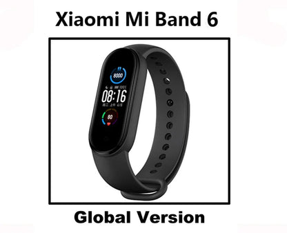 Mi Band 6 Smart Wristband AMOLED Blood Oxygen Fitness Traker Heart Rate Bluetooth Waterproof Miband 5